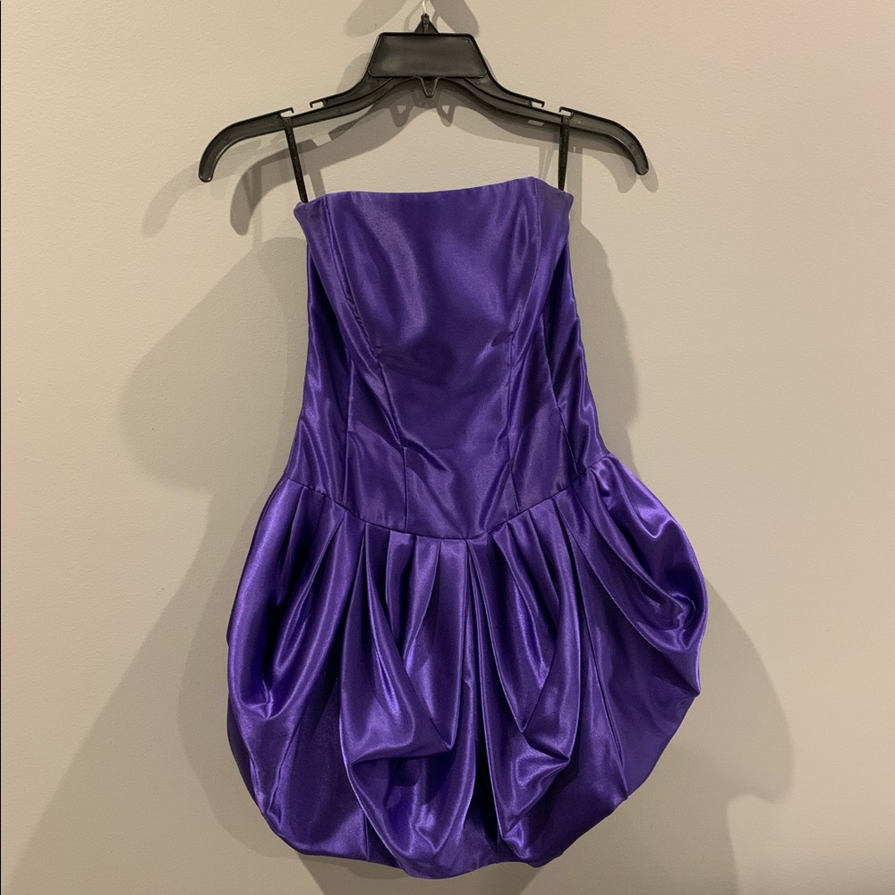 Purple Strapless Jessica McClintock Dress